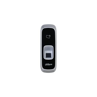 Cititor biometric de interior Dahua ASR1102A(V3), amprenta si card Mifare, 13.56 MHz, 3000 amprente, RS-485, Wiegand, montaj aplicat