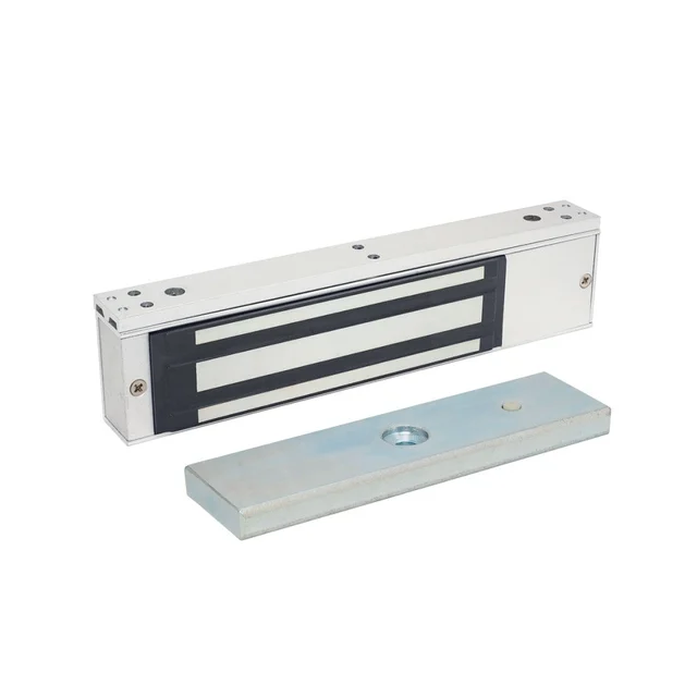Electromagnet interior LinkPower ML-350AS, 158-240 mm, 350 kgf, 12/24 V, 250-500 mA, aluminiu, indicator stare incuietoare