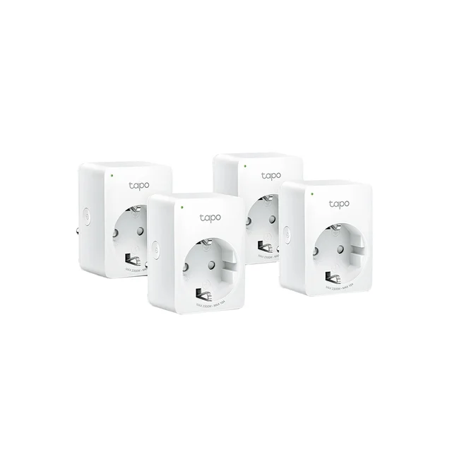Priza smart WiFi TP-link Tapo P100(4-pack), 2.4 GHz, control de pe telefon