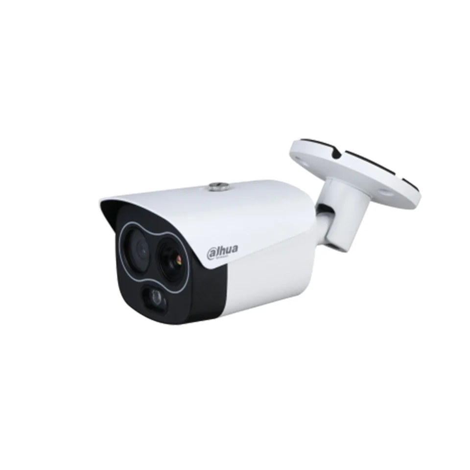 Camera supraveghere termica IP exterior Dahua TPC-BF1241-B7F8-DW-S8, 4 MP, 7/8 mm, termoviziune 256x192, IR 30 m, slot card, detectie caldura / fum, masurare temperatura, alarma audio si …