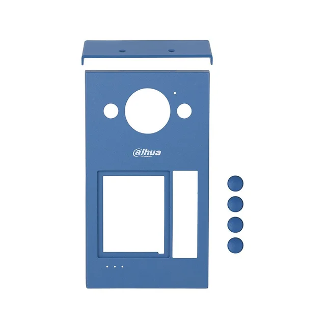 Panou frontal pentru videointerfon de exterior Dahua VTM57, aluminiu, albastru inchis