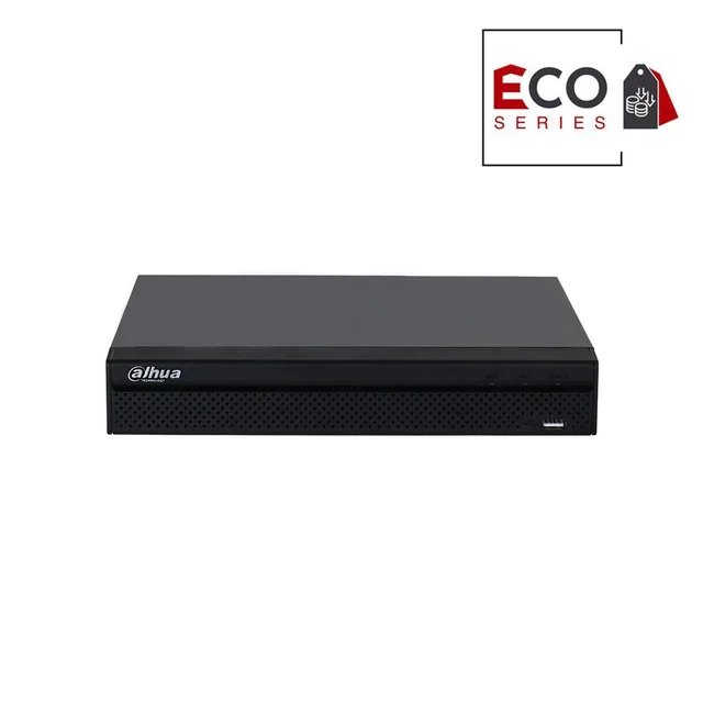 NVR Dahua Eco Series NVR2104HS-P-4KS3, 4 canale, 12 MP, 80 Mbps, PoE