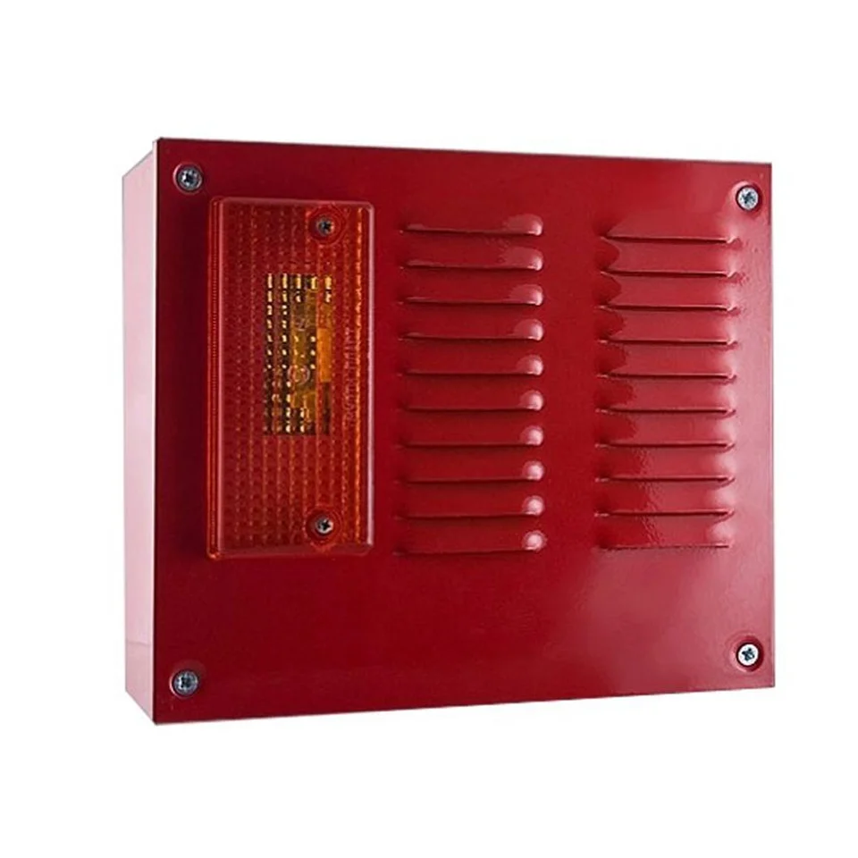Sirena incendiu de exterior conventionala cu flash UniPOS SB112F, 118 dB, 1.5 Hz, 12-30 VDC