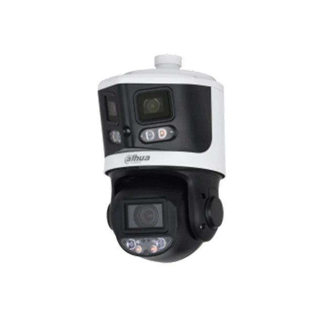 Camera supraveghere IP Speed Dome PTZ Dahua WizSense Starlight TiOC SDT3E410-8P-MB-A-PV1, 8MP+4MP, 4-40mm, IR/lumina alba 70m/30m, 10x, slot card, auto-tracking, active deterrence, Smart …