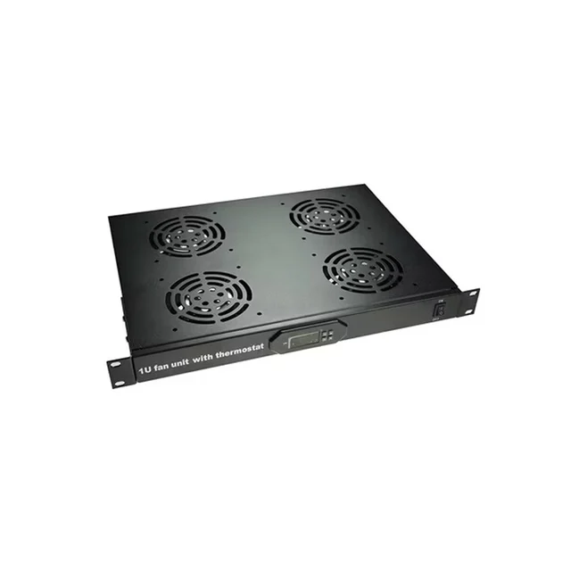 Termostat digital rackabil cu 4 ventilatoare LinkPower LINK-FAN-JG03, control temperatura, 1U, 19 inch, intrerupator