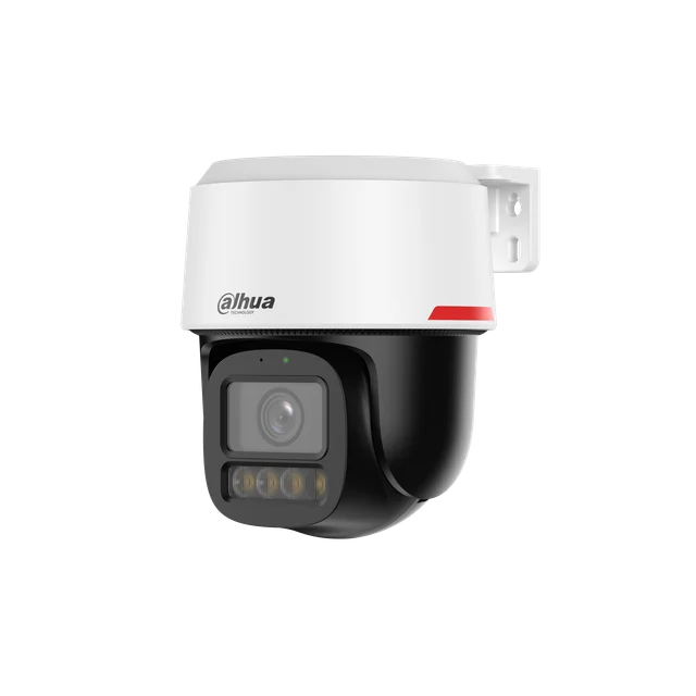 Camera supraveghere exterior IP Dome PT Dahua WizSense IPC-PT2249C1-S-PV-LED-0360B-PRO, 2 MP, 3.6 mm, lumina calda 30 m, microfon si difuzor, auto-tracking lite, slot card, PoE