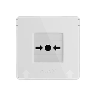 Buton wireless Ajax Manual Call Point, alb, 866.0 - 922.0 MHz, resetabil, autonomie 7 ani