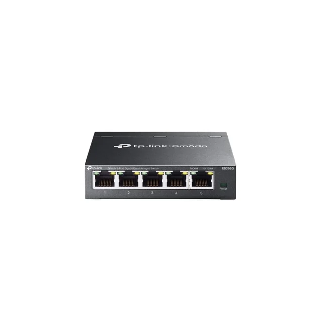 Switch Gigabit cu 5 porturi Omada TP-Link ES205G, 10 Gbps, MAC 8k, cu management