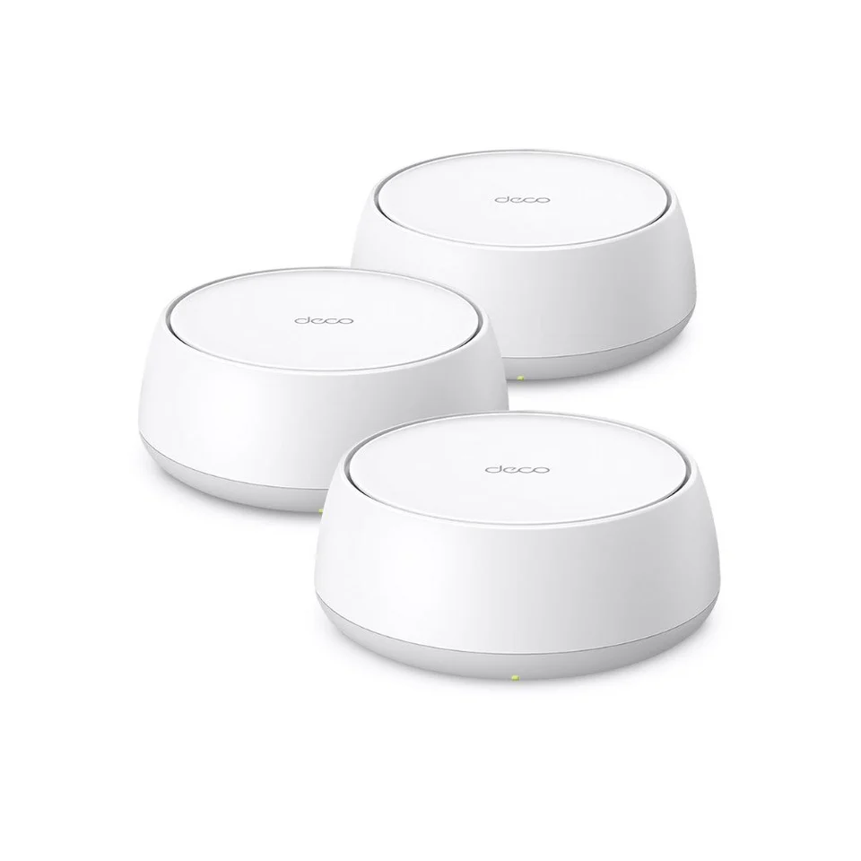 Sistem mesh dual band TP-Link Deco BE25, WiFi 7, 2.5Gbps, 3600 Mbps, AI Mesh, Mu-Mimo, 3 bucati