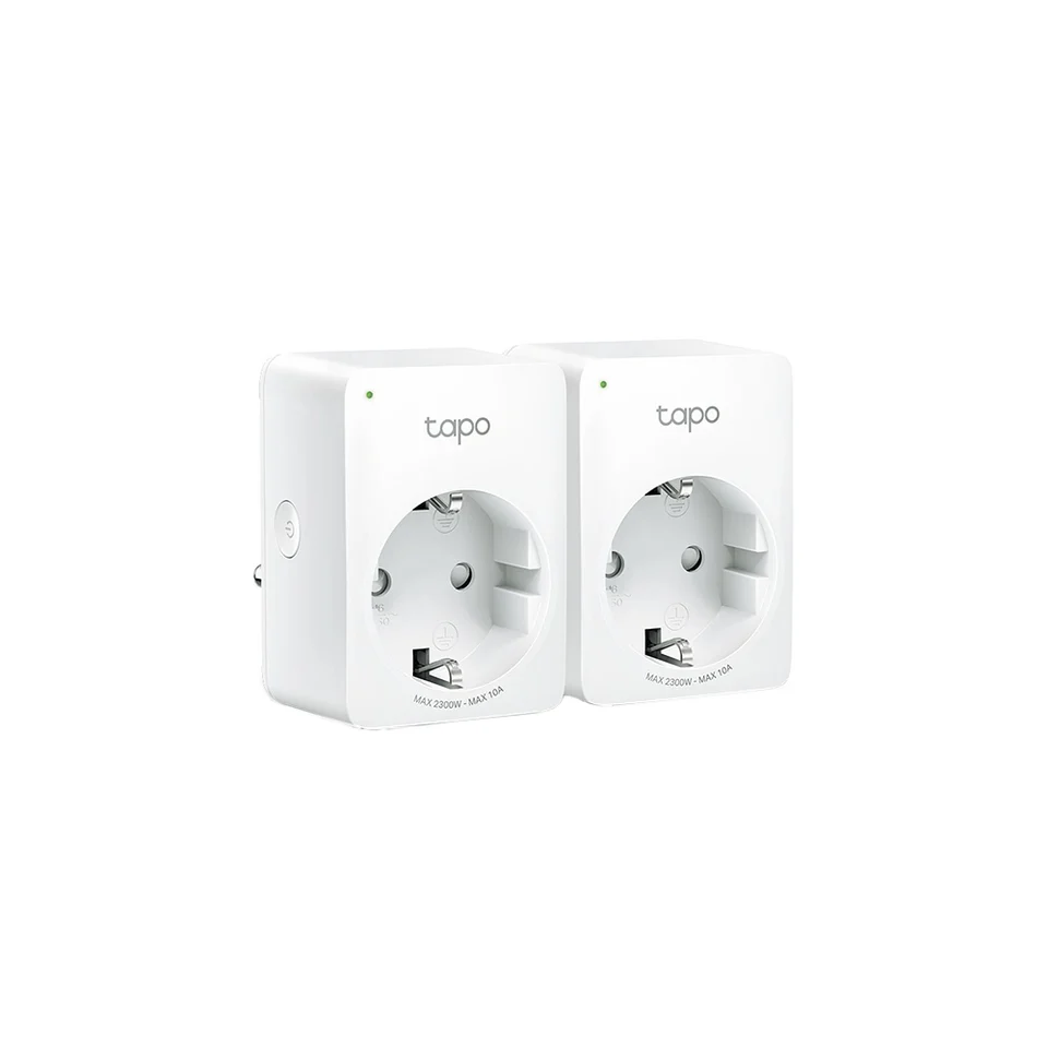Priza smart WiFi TP-link Tapo P100(2-pack), 2.4 GHz, control de pe telefon