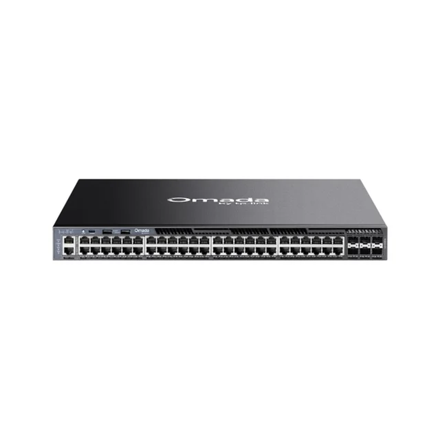 Switch rackabil Gigabite cu 48 porturi Omada TP-Link SG6654X, 6x SFP+, MAC 32K, 216 Gbps, cu management