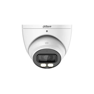 Camera supraveghere Dome cu iluminare duala Dahua HAC-HDW1801T-IL-A-0280B-S2, 4K, IR/lumina alba 40 m, 2.8 mm, microfon