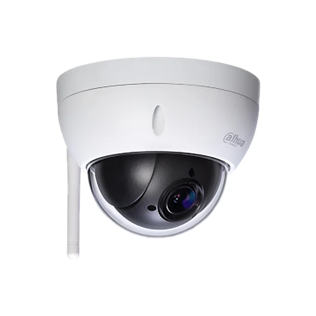 RESIGILAT - Camera supraveghere rotativa wireless IP WiFi Dome PTZ Dahua Starlight SD22204UE-GN-W, 2 MP, 2.7mm - 11mm, 4x, slot card