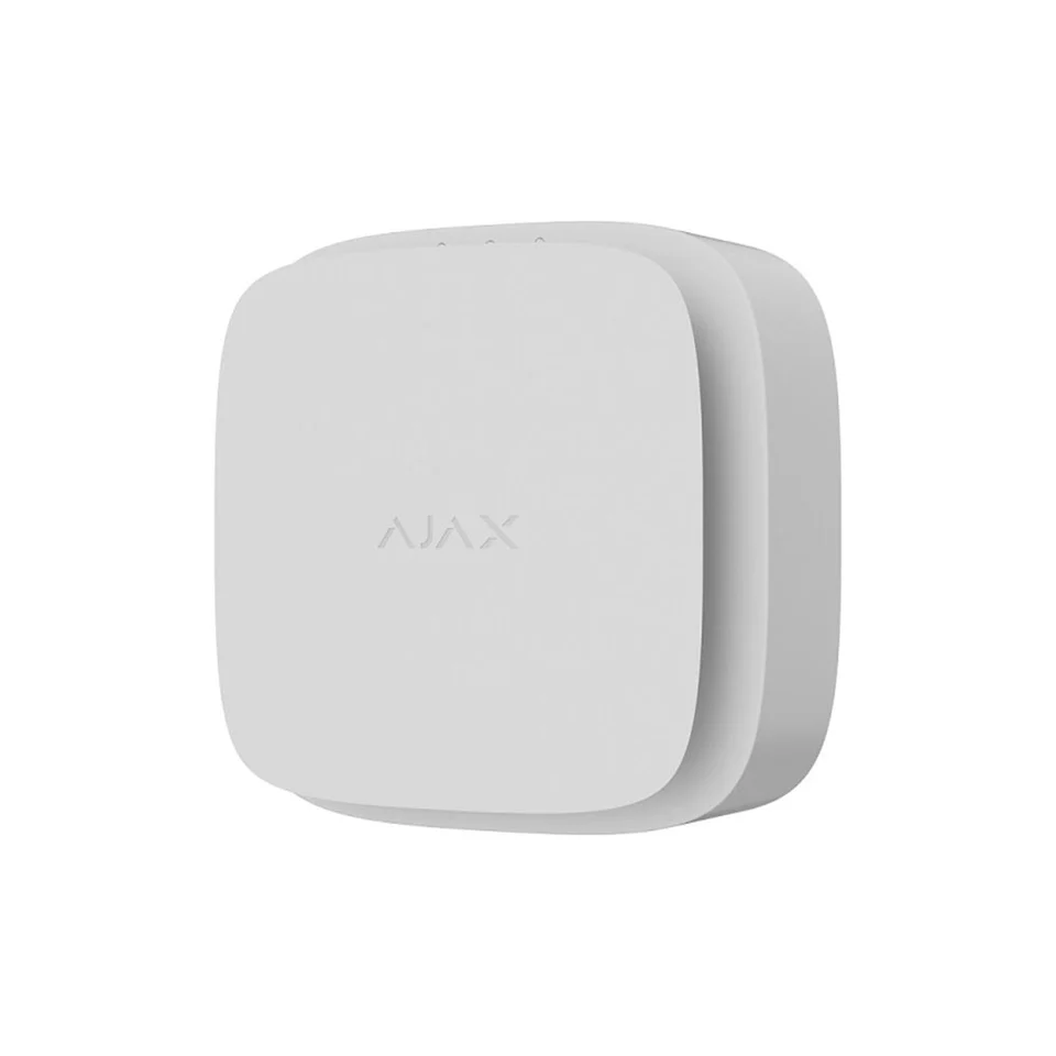 Detector de fum si caldura wireless FireProtect 2 AJAX FIREPROTECT-2-F-T-W-RB, 85 dB, RF 1700 m, tamper