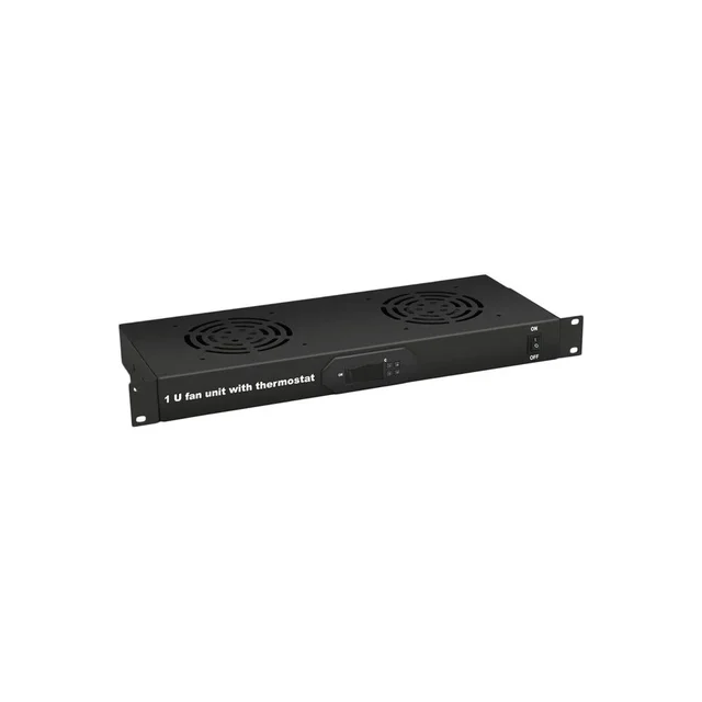 Termostat digital rackabil cu 2 ventilatoare LinkPower LINK-FAN-JG02, control temperatura, 1U, 19 inch, intrerupator
