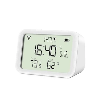 Senzor de temperatura si umiditate cu display Rehent RH-TH02W6, WiFi, Bluetooth