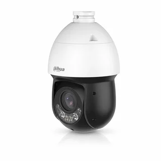 Camera supraveghere IP rotativa Speed Dome PTZ cu iluminare duala Dahua WizSense SD4D825MB-HNR, 8 MP, 5 - 125 mm, zoom 25x, IR /lumina alba 100 m, auto tracking, slot card, PoE, suport inclu