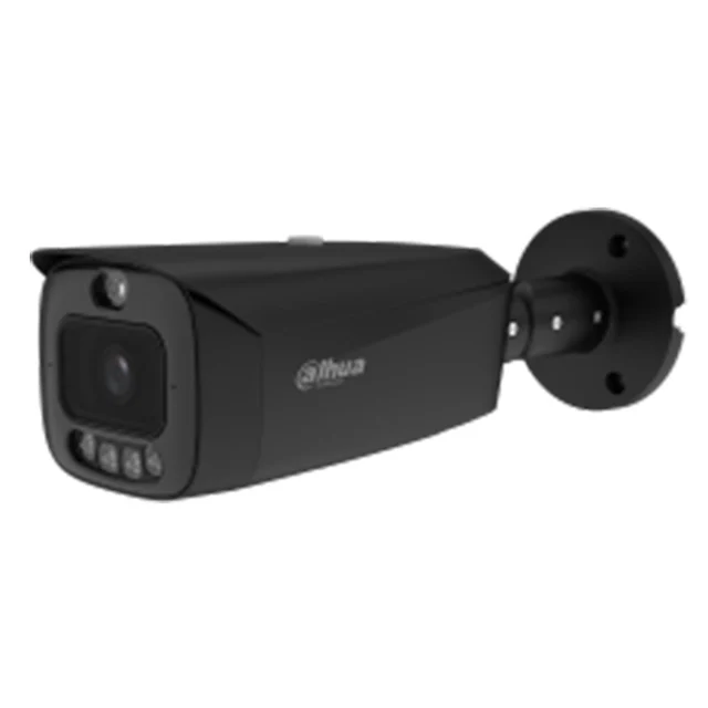 Camera supraveghere exterior IP cu iluminare duala Dahua WizColor TiOC PRO Active Deterrence IPC-HFW3849T1-AS-PV-PRO-BLACK, 8 MP, 2.8 mm, IR 60m, lumina alba 50m, microfon si difuzor, ala…
