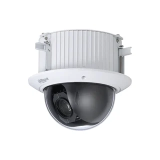 Camera supraveghere interior rotativa IP Speed Dome PTZ motorizata Dahua WizSense SD52C432GB-HNR, 4 MP, 4.8-154 mm, auto tracking, slot card, PoE+, montaj in tavan
