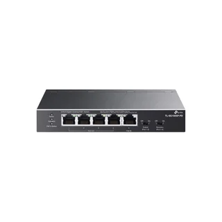 Switch cu 5 porturi Gigabit TP-Link TL-SG1005P-PD, 10 Gbps, 7.44 Mpps, 250 m, plug&play, PoE+