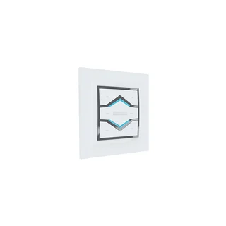 Telecomanda de perete pentru jaluzele si perdele Motorline MX94, 433.92 Mhz, 2 canale, alb