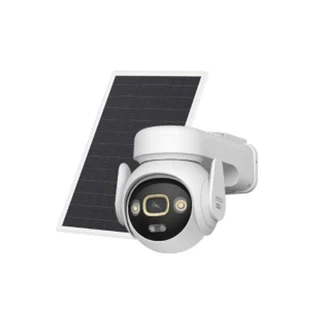 Camera supraveghere exterior PT 4G/WiFi cu panou solar IMOU AOV PT IPC-SA7E-T-5M0T3/FSP008, 8MP, 3.6 mm, IR/lumina alba 20 m, acumulator 15000 mAh, sirena, lumina alba, microfon si difuzor, 