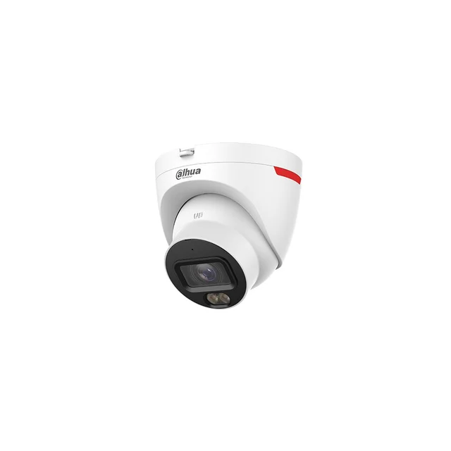Camera supraveghere IP Dome Dahua WizSense IPC-HDW2449T-S-LED-0280B-PRO-S1, 4 MP, 2.8 mm, lumina alba 30 m, microfon, slot card, WizColor, detectie miscare, PoE