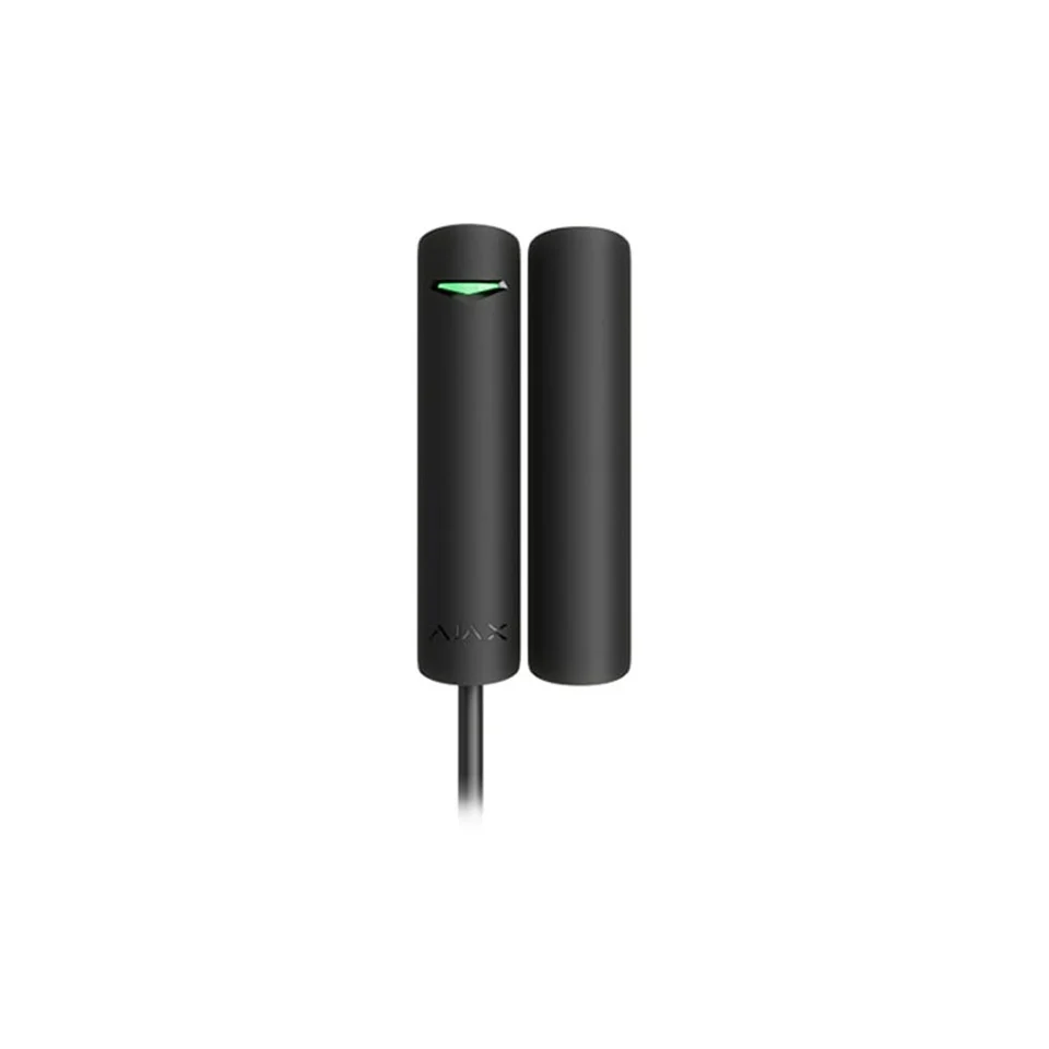 RESIGILAT - Contact magnetic Ajax DoorProtect Fibra BL, aparent, 1 intrare NC, reed, negru