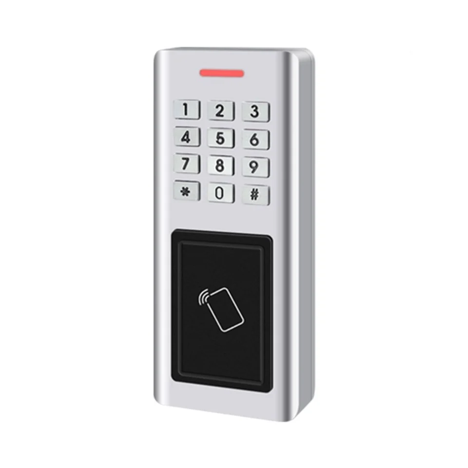 Cititor de proximitate WiFi Secukey SK15-X WIFI, card EM/Mifare/HID, 125KHz, 13.56MHz, cod PIN, Wiegand, Tuya Smart, sonerie, 10000 utilizatori, cod temporar, control din aplicatie, IP66