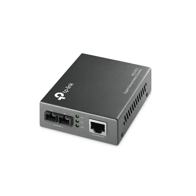 Media convertor TP-Link MC210CS, 10/100/1000 Gbps, 1 port SC/UPC, single-mod, 15 Km, montabil in rack