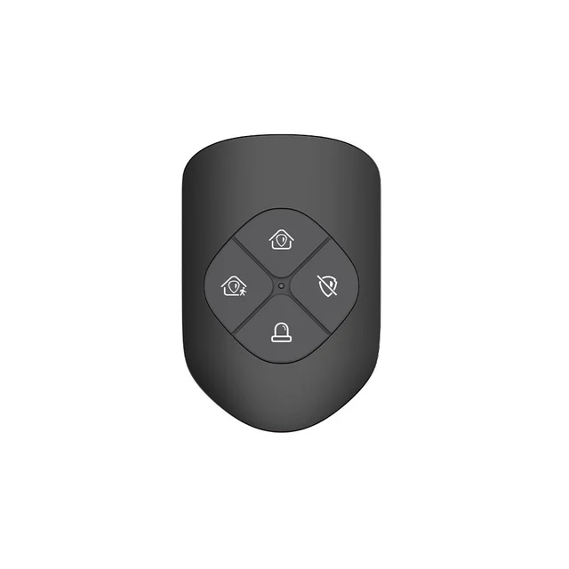 Telecomanda wireless sistem alarma Dahua ARA24-W2(868)-B, 4 butoane, 868 MHz, 900 m, SOS, neagra.