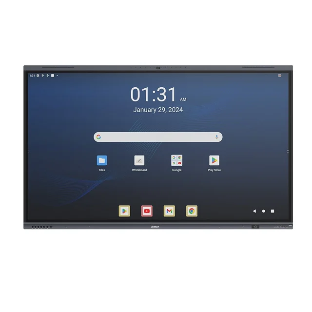 Tabla interactiva Dahua DeepHub Ultimate LPH75-MC480-U, 75 inch, 4K UHD, Android 15, touchscreen, 48 MP, microfon, WiFi 6, NFC