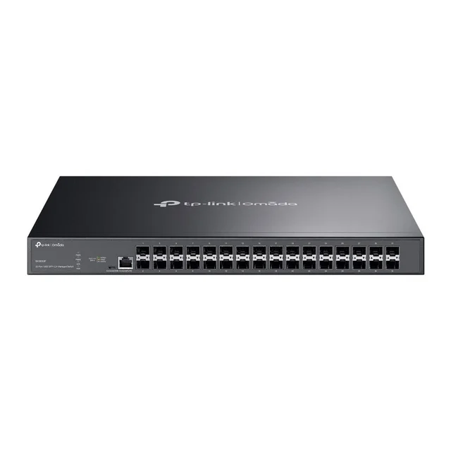 Switch cu 32 porturi SFP Gigabite TP-Link Jetstream SX3032F, 640 Gbps, 476.2 Mpps, Omada, PoE, cu management