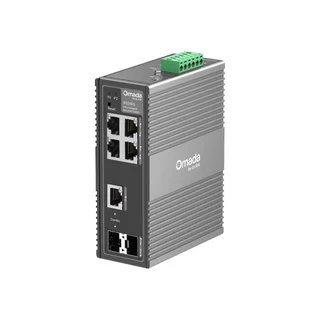 Switch industrial Gigabit TP-Link Omada IES206G, 6× porturi Gigabit RJ45, 12 Gbps, MAC 8K, cu management