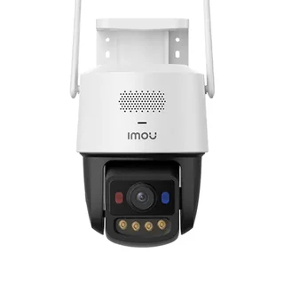 Camera supraveghere wireless IP WiFi 6 PT Imou Titan Pro Active Deterrence IPC-U7LP-6V0NE, 6 MP, 3.6 mm, IR 30 m, microfon si difuzor, slot card, night vision color, auto-tracking, detectie 