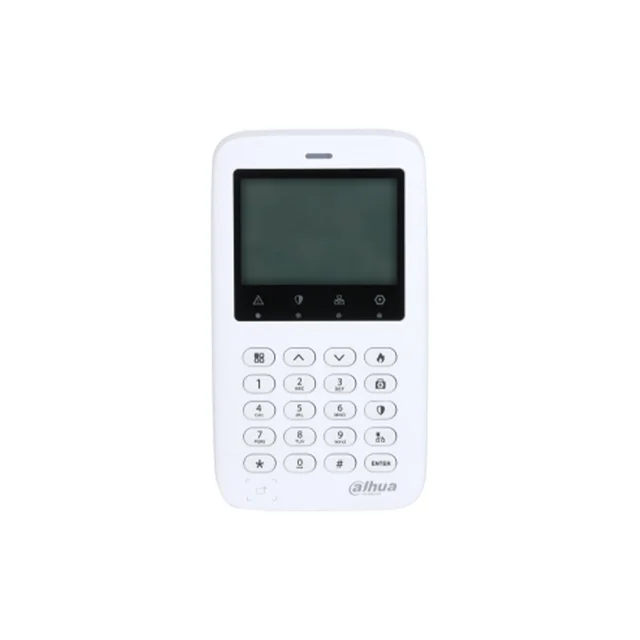 Tastatura centrala alarma Dahua ARK50C-R, card IC, LED, 433.1 MHz, compatibila centrale ARC
