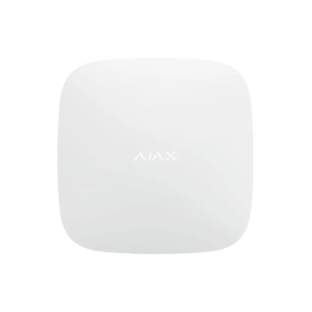 Unitate centrala wireless AJAX Hub 2 WH, 100 dispozitive, 2000 m, verificare vizuala alarma
