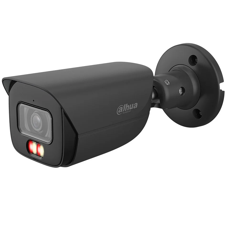 Camera supraveghere exterior IP cu iluminare duala Dahua WizSense IPC-HFW3649E-AS-IL-0280B-BLACK, 6 MP, 2.8 mm, IR 40 m, lumina alba 30 m, microfon, slot card, AcuPick, detectie faciala, …