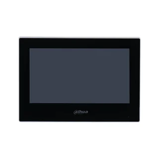 Videointerfon de interior IP Dahua VTH2621G-P, 7 inch, PoE, aparent, negru