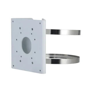 Suport montare pe stalp Dahua PFA156, aliaj aluminiu, greutate sustinuta 7 kg, 80 - 150 mm, alb