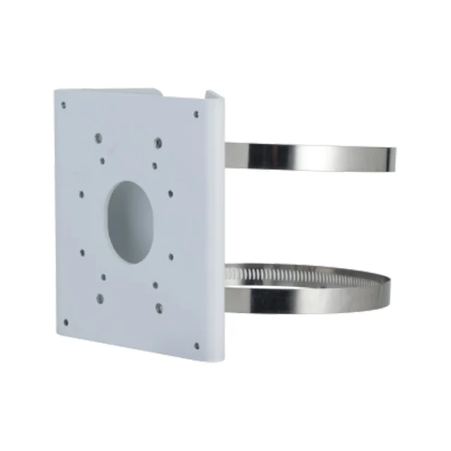 Suport montare pe stalp Dahua PFA156, aliaj aluminiu, greutate sustinuta 7 kg, 80 - 150 mm, alb
