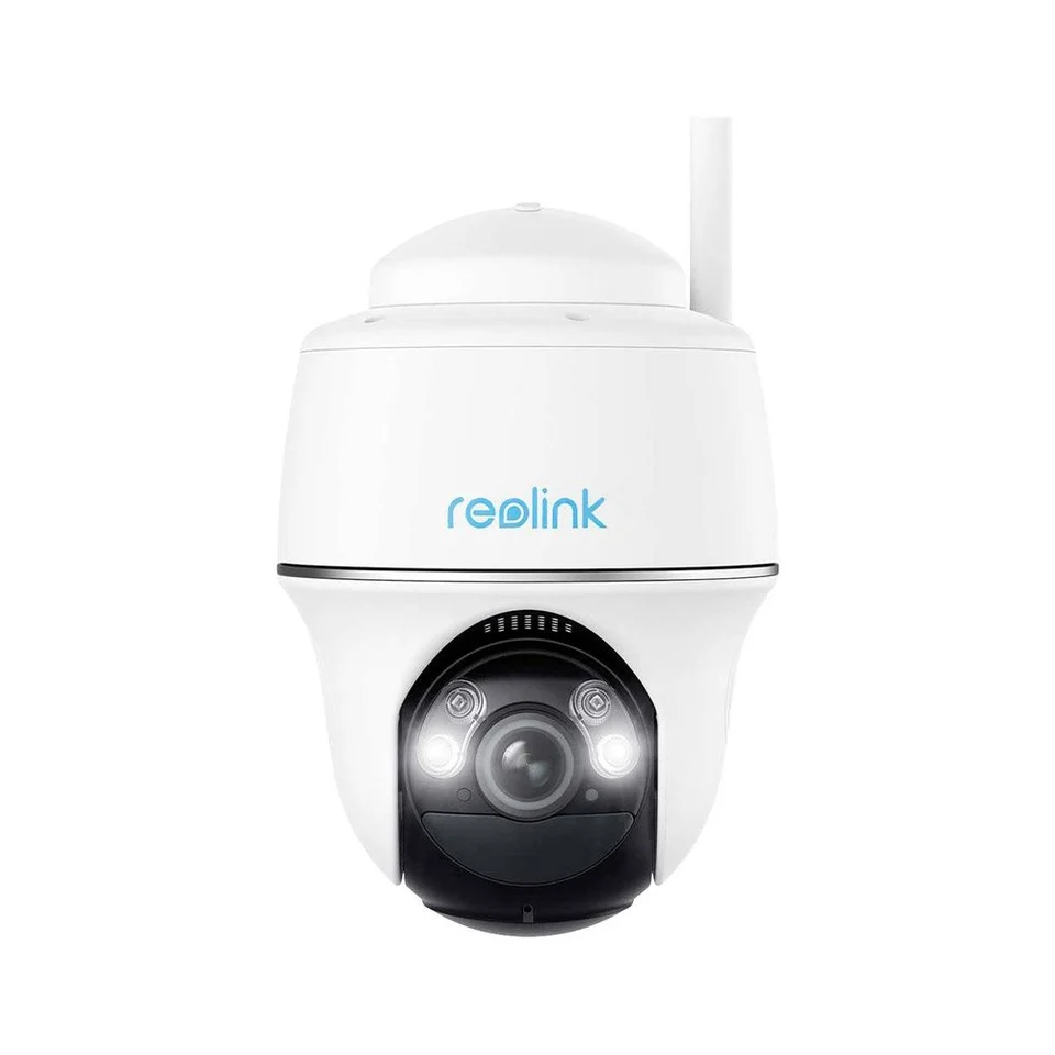 RESIGILAT - Camera supraveghere rotativa PT wireless WiFi Reolink Argus PT B430, 5 MP, pan si tilt, IR / lumina alba 10 m, microfon, difuzor, slot card, detectie persoane / vehicule / ani…