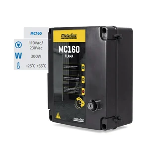 Panou de comanda automatizare cortina antiincendiu Motorline Flama MC160, 300 W, acumulator, 24V