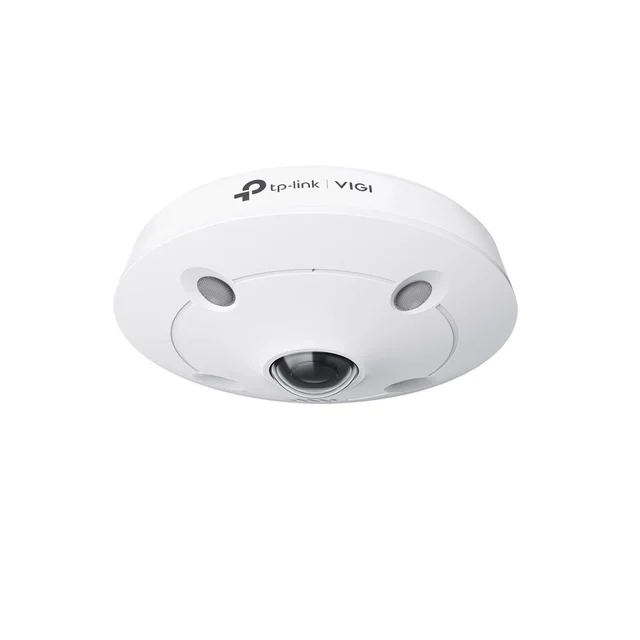 Camera supraveghere IP Dome Fisheye TP-Link VIGI InSight S655I, 5MP, 1.44 mm, IR 10m, microfon si difuzor, slot card, PoE