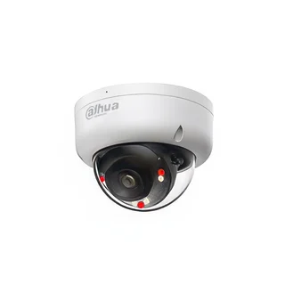 Camera supraveghere IP Dome cu iluminare duala Dahua IPC-HDBW1639E1-A-IL, 6 MP, 2.8 mm, IR 30 m, microfon, PoE