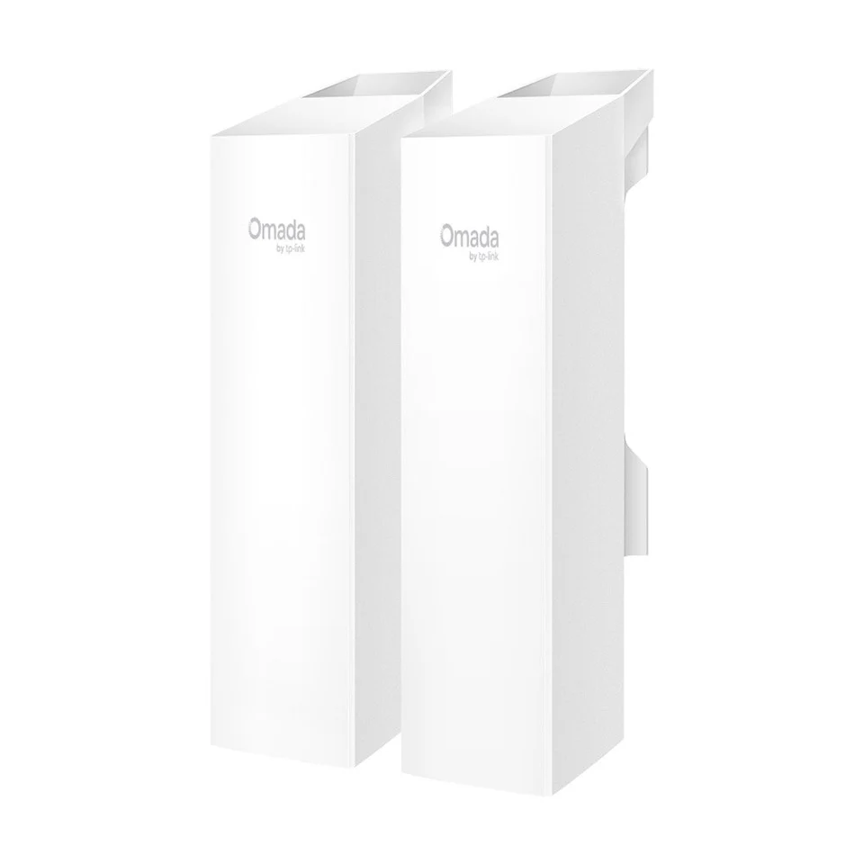 Kit Bridge wireless WiFi Point-to-Point TP-Link Omada EAP100, 2.4GHz, 300 Mbps, interior/exterior, transmisie 500 m, management de la distanta, plug and play, PoE
