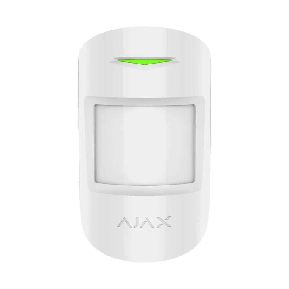 Detector de miscare wireless PIR Ajax MotionProtect WH, 12 m, 88 grade, pet immunity, 868 MHz, RF 1700 m