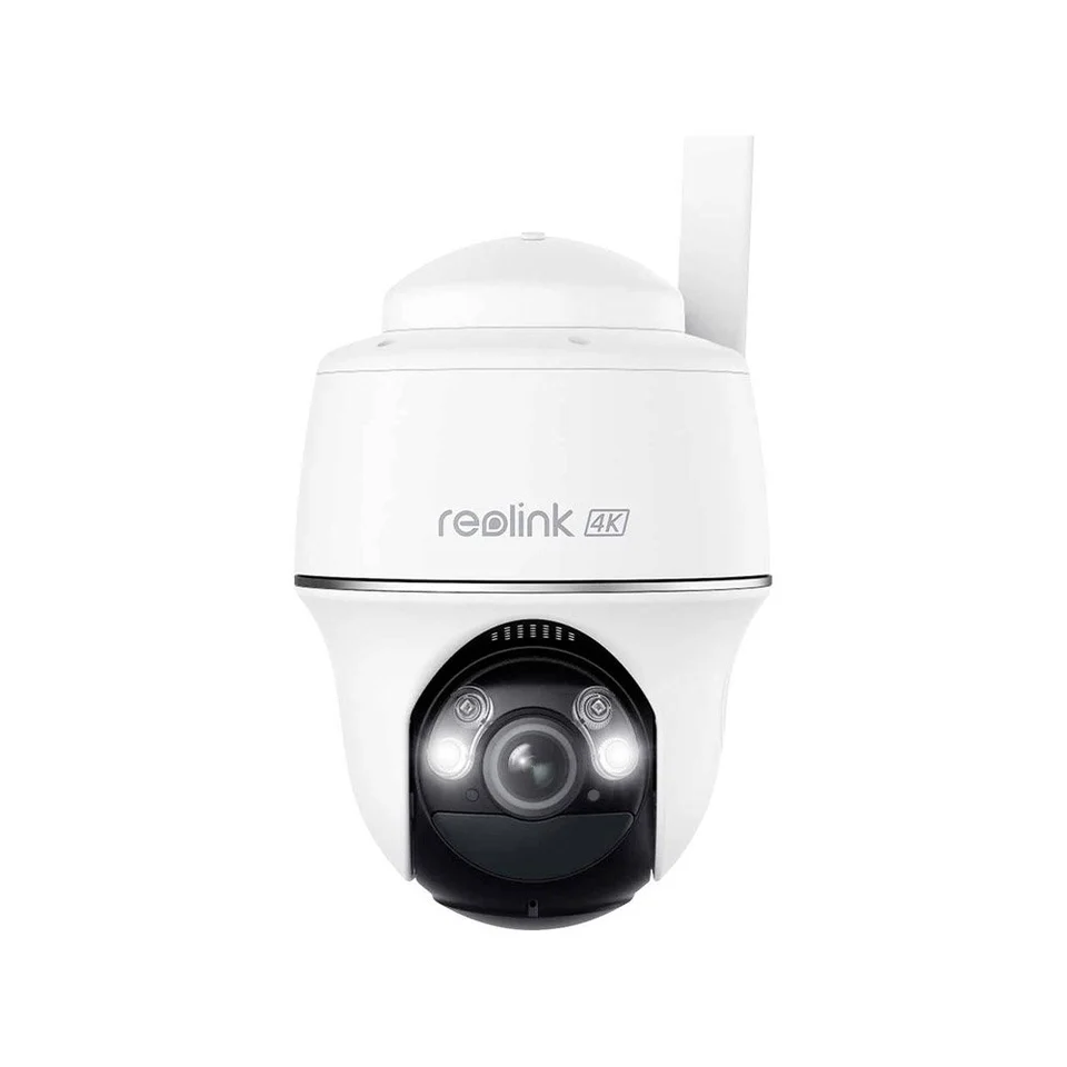 Camera supraveghere wireless rotativa GSM 4G LTE PT Reolink Go PT Ultra G440, 8 MP, IR/lumina alba 10 m, PIR 10 m, acumulator 6000 mAh, alarma personalizabila, microfon si difuzor, slot c…