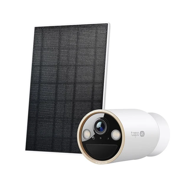 Camera supraveghere wireless IP WiFi cu panou solar TP-Link Tapo C460, 8 MP, 3.17 mm, 2.4GHz / 5GHz, IR 15 m, lumina alba, acumulator 10000 mAh, sirena, microfon si difuzor, slot card, de…